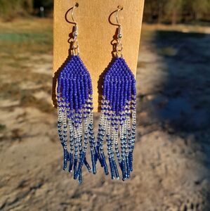 Beaded Fringe Earrings